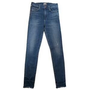 Citizens of Humanity Rocket High Rise Skinny Jeans Womens 27 Raw Hem USA